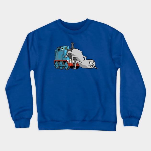 Thomas the Terror Engine Crewneck Sweatshirt by JoelCarroll